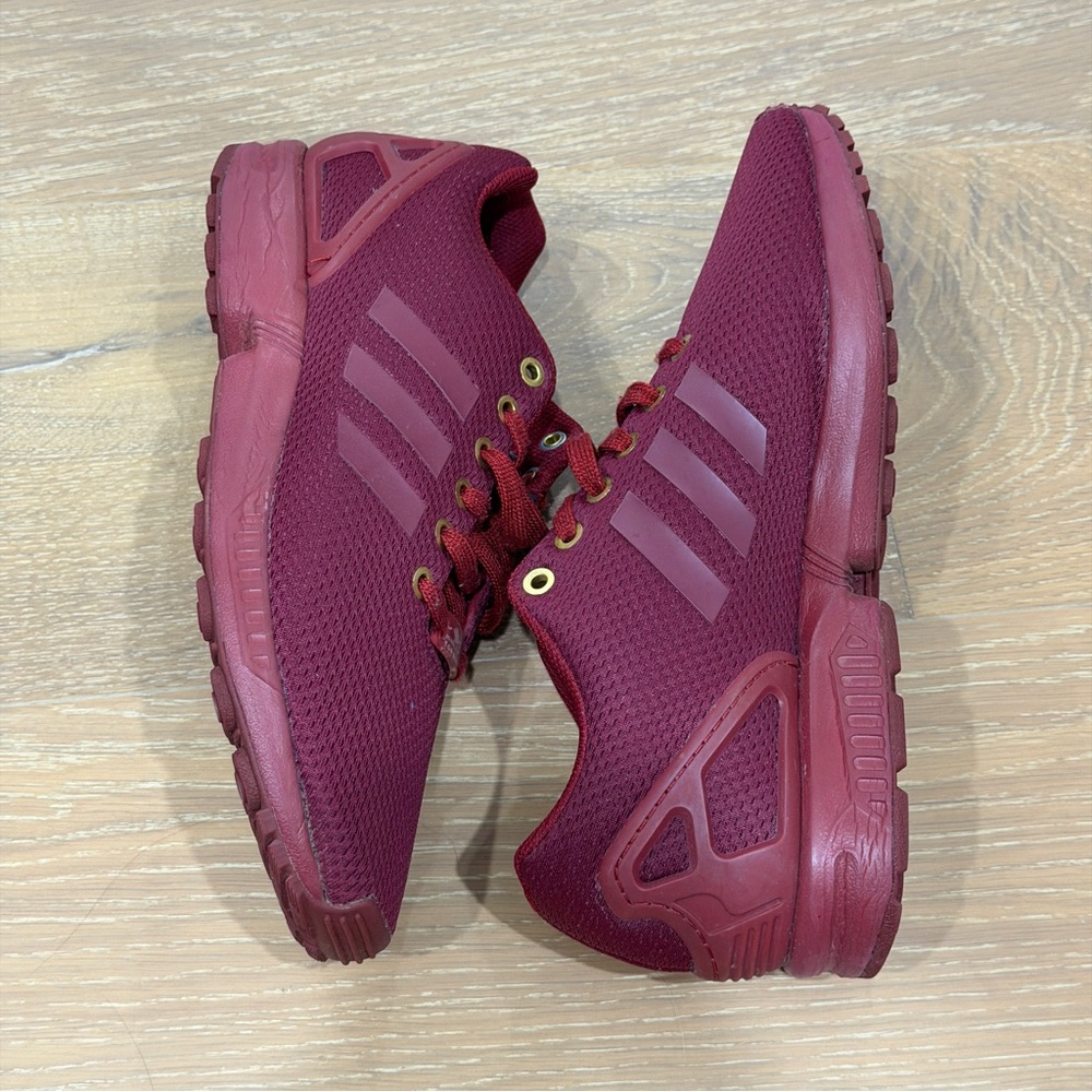 adidas Burgundy Mesh Athletic Sneakers